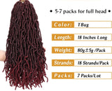 18" Crochet Faux Locs 1 Pack